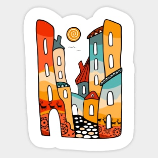 Summer landscape Sticker